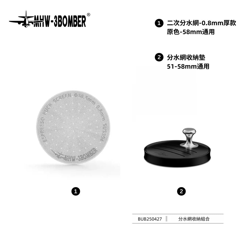 二次分水網 - 0.8mm - 原色 - 58mm通用 - MHW - 3BOMBER TAIWAN