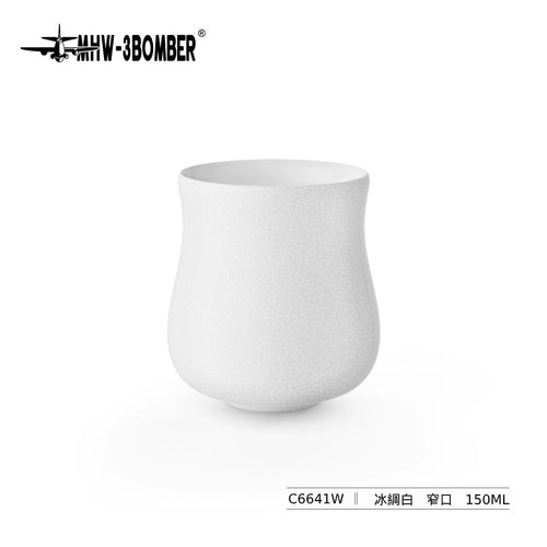 Aura陶瓷杯 - 窄口薄款 - 冰綢白 - 150ml - MHW - 3BOMBER TAIWAN